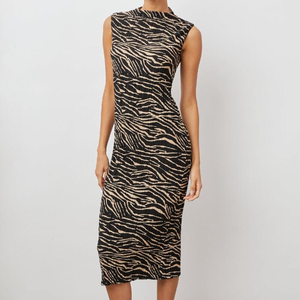 Rails Wakely Pleated Bodycon Dress in Cairo Pattern